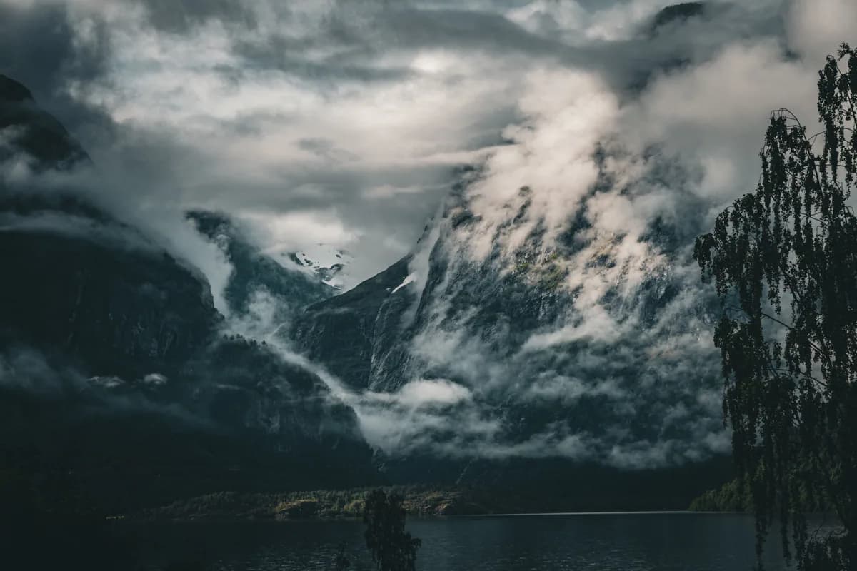 Editorial travel scenery — Norway