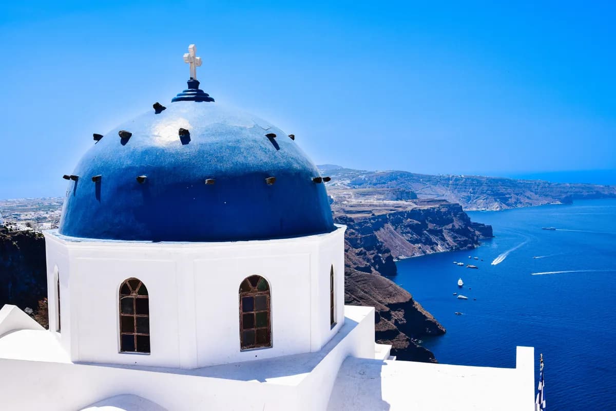 Editorial travel scenery — Greece